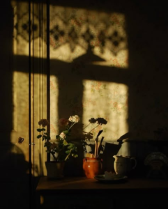 A glowing smartphone screen on an empty unmade bed at night, symbolizing the digital ghost and social media haunting after a friendship breakup.