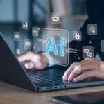 : "A professional using an AI-powered dashboard to automate and manage their job search strategy.”